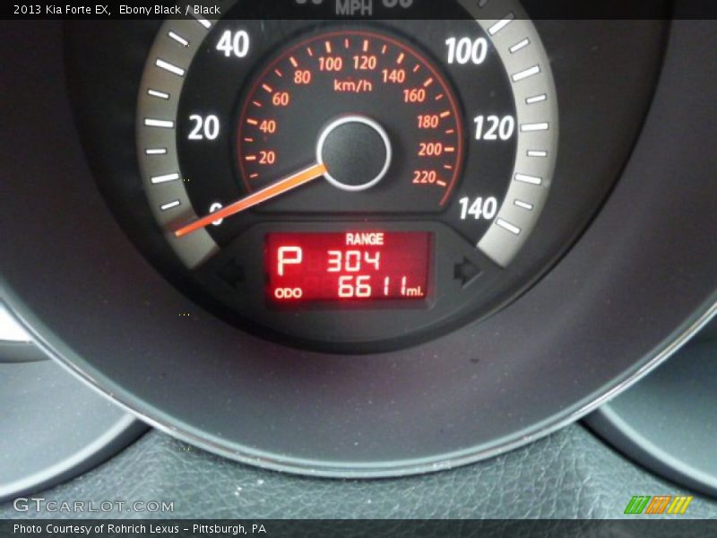Ebony Black / Black 2013 Kia Forte EX
