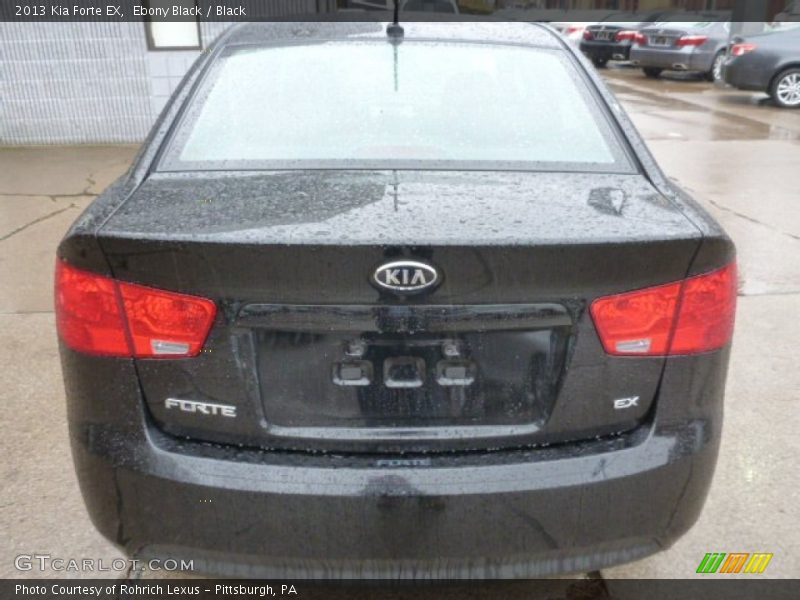 Ebony Black / Black 2013 Kia Forte EX