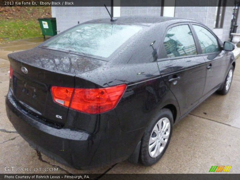 Ebony Black / Black 2013 Kia Forte EX