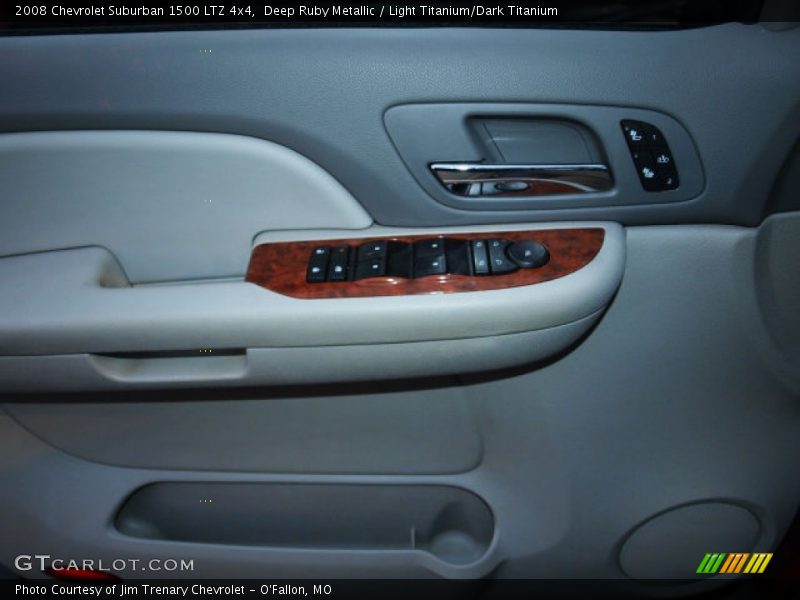 Deep Ruby Metallic / Light Titanium/Dark Titanium 2008 Chevrolet Suburban 1500 LTZ 4x4