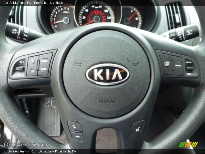 Ebony Black / Black 2013 Kia Forte EX