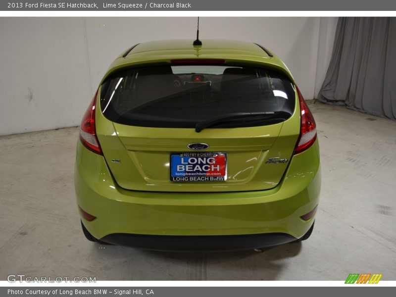 Lime Squeeze / Charcoal Black 2013 Ford Fiesta SE Hatchback