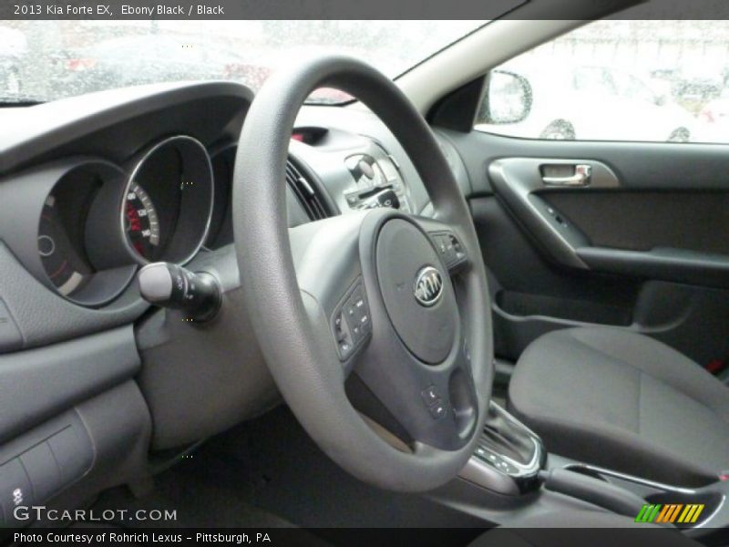 Ebony Black / Black 2013 Kia Forte EX