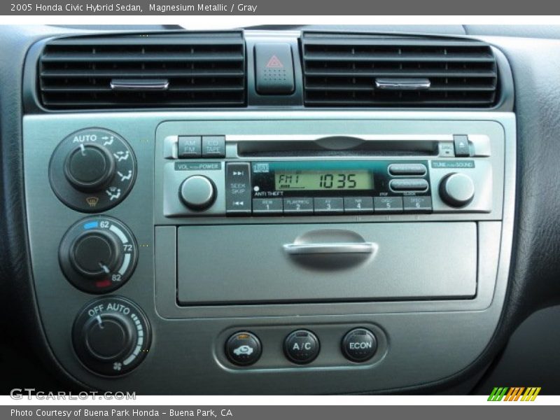 Magnesium Metallic / Gray 2005 Honda Civic Hybrid Sedan