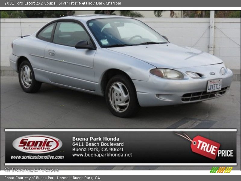 Silver Frost Metallic / Dark Charcoal 2001 Ford Escort ZX2 Coupe