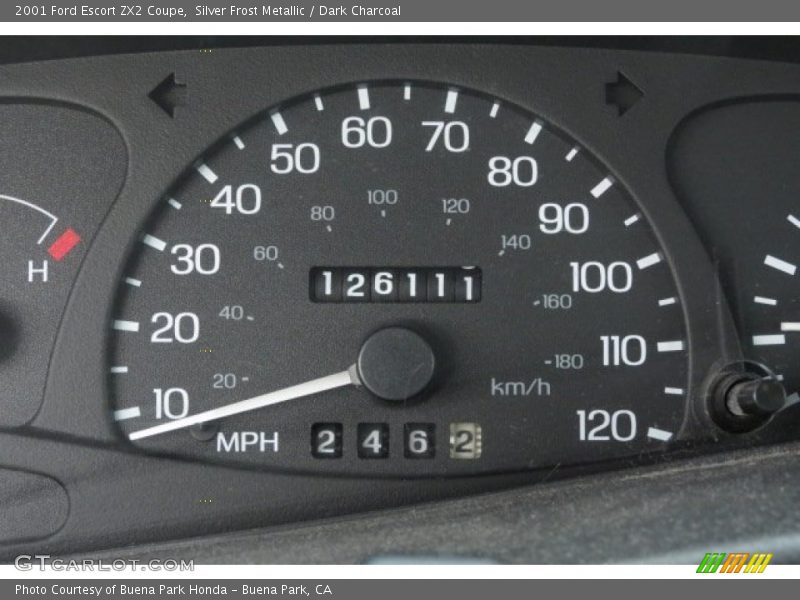Silver Frost Metallic / Dark Charcoal 2001 Ford Escort ZX2 Coupe