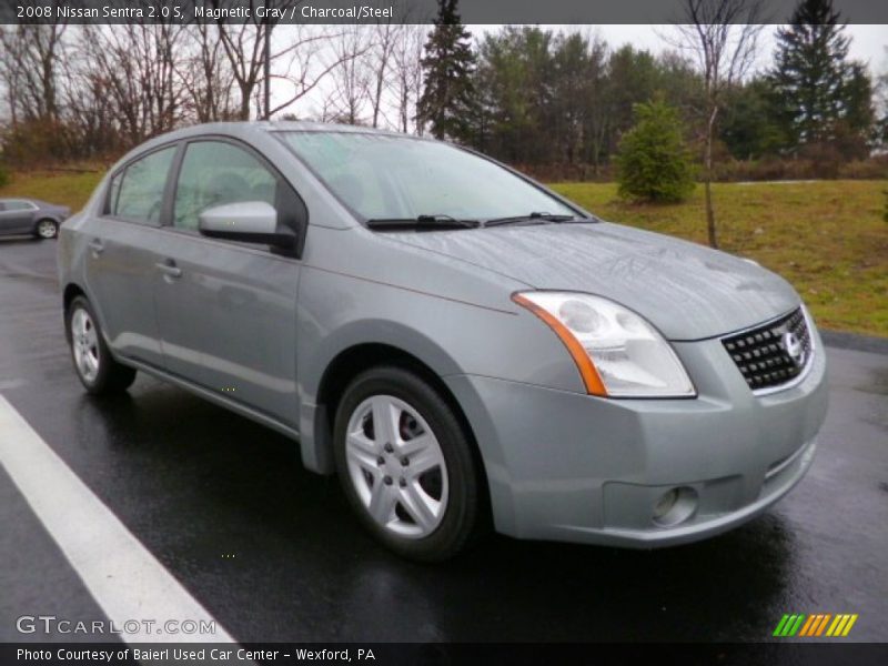 Magnetic Gray / Charcoal/Steel 2008 Nissan Sentra 2.0 S