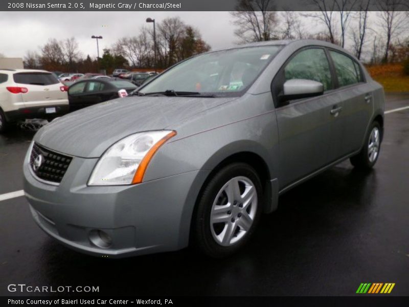 Magnetic Gray / Charcoal/Steel 2008 Nissan Sentra 2.0 S