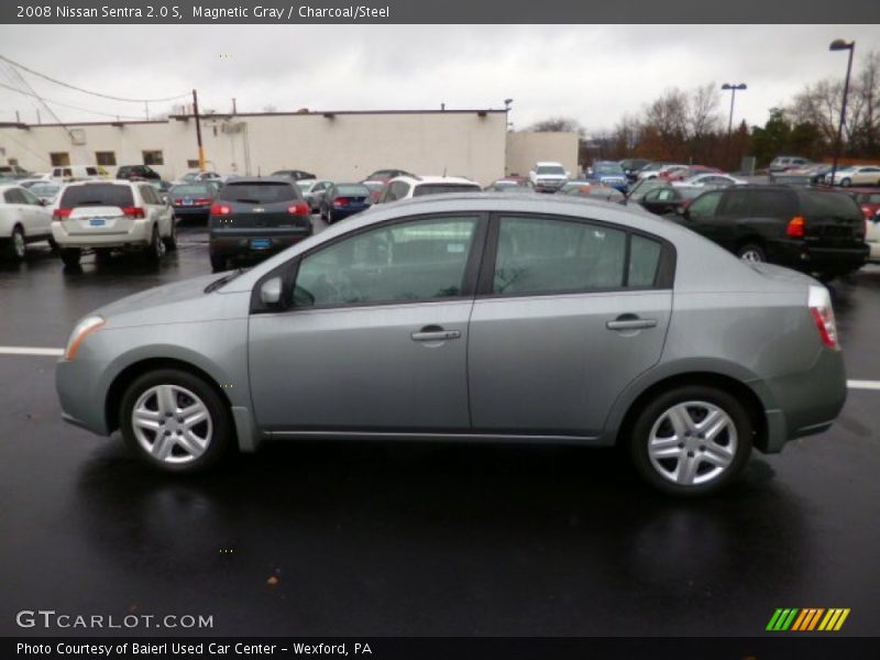 Magnetic Gray / Charcoal/Steel 2008 Nissan Sentra 2.0 S