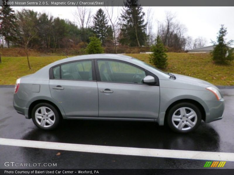 Magnetic Gray / Charcoal/Steel 2008 Nissan Sentra 2.0 S