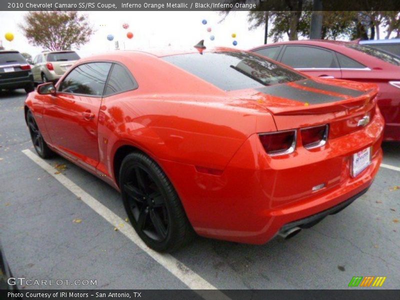 Inferno Orange Metallic / Black/Inferno Orange 2010 Chevrolet Camaro SS/RS Coupe