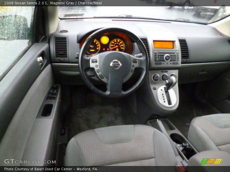 Magnetic Gray / Charcoal/Steel 2008 Nissan Sentra 2.0 S