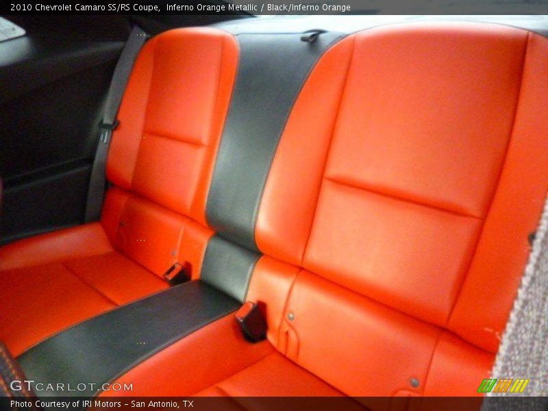 Inferno Orange Metallic / Black/Inferno Orange 2010 Chevrolet Camaro SS/RS Coupe