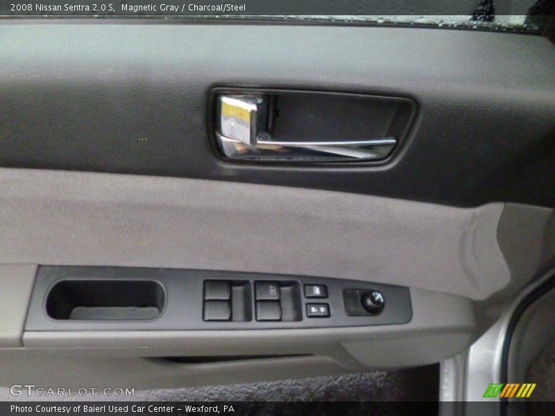 Magnetic Gray / Charcoal/Steel 2008 Nissan Sentra 2.0 S