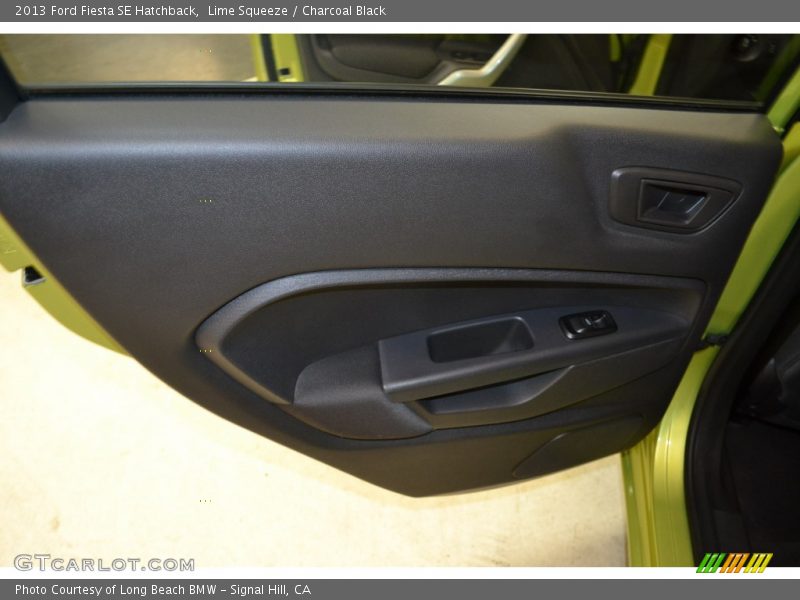Lime Squeeze / Charcoal Black 2013 Ford Fiesta SE Hatchback