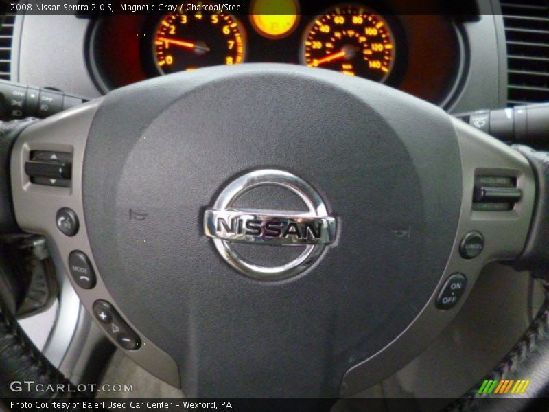 Magnetic Gray / Charcoal/Steel 2008 Nissan Sentra 2.0 S