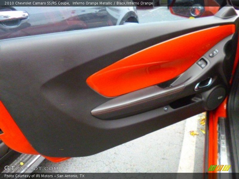 Inferno Orange Metallic / Black/Inferno Orange 2010 Chevrolet Camaro SS/RS Coupe