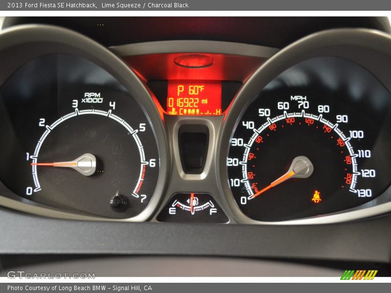 Lime Squeeze / Charcoal Black 2013 Ford Fiesta SE Hatchback