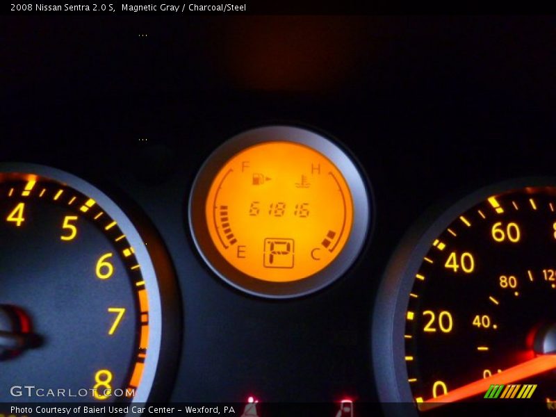 Magnetic Gray / Charcoal/Steel 2008 Nissan Sentra 2.0 S