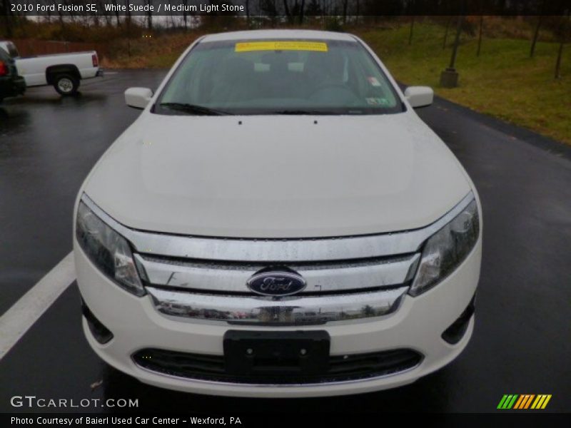 White Suede / Medium Light Stone 2010 Ford Fusion SE