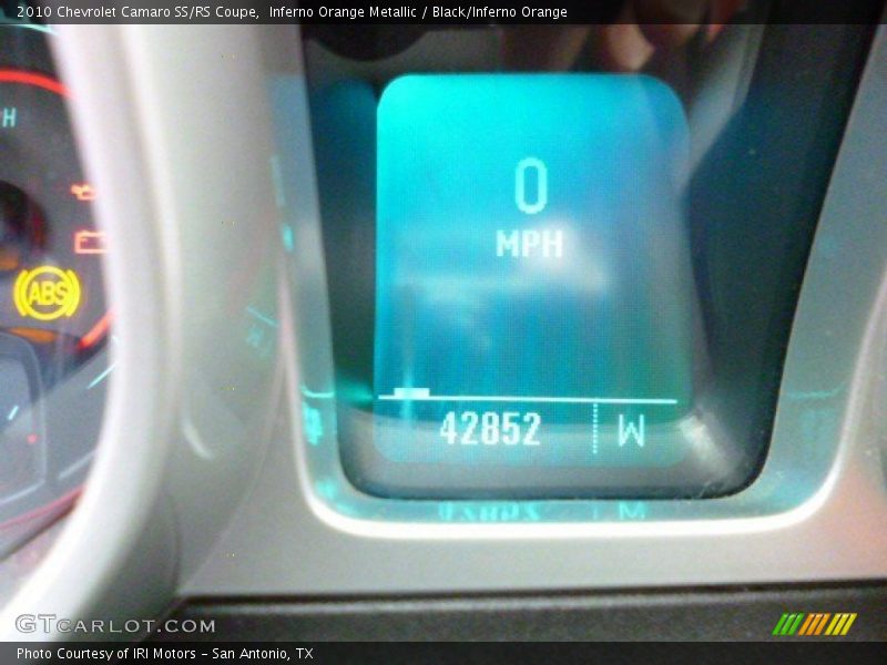 Inferno Orange Metallic / Black/Inferno Orange 2010 Chevrolet Camaro SS/RS Coupe