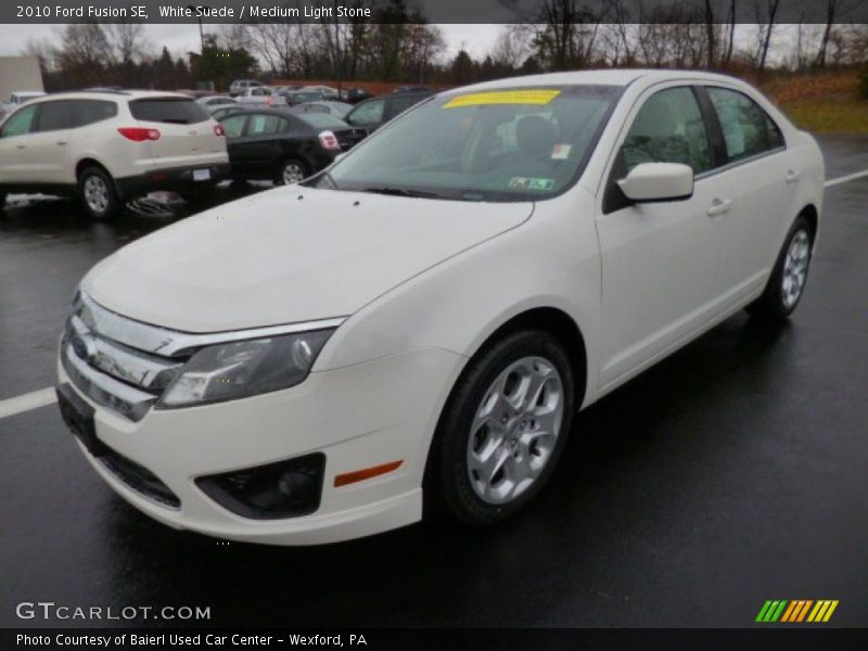 White Suede / Medium Light Stone 2010 Ford Fusion SE