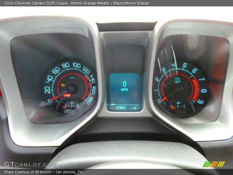 Inferno Orange Metallic / Black/Inferno Orange 2010 Chevrolet Camaro SS/RS Coupe