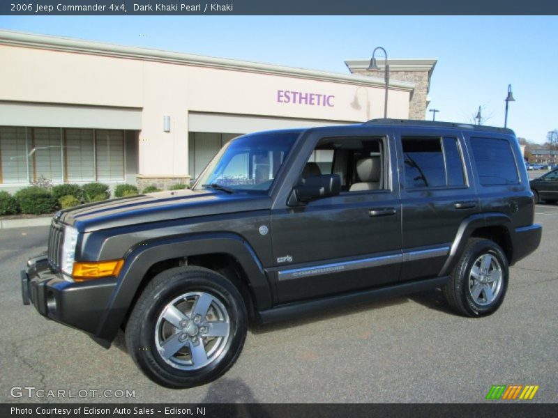 Dark Khaki Pearl / Khaki 2006 Jeep Commander 4x4