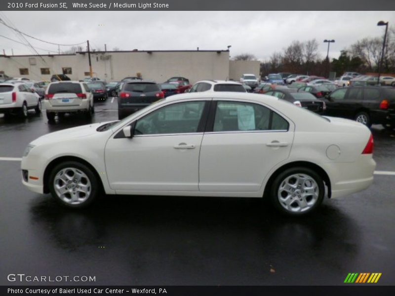 White Suede / Medium Light Stone 2010 Ford Fusion SE
