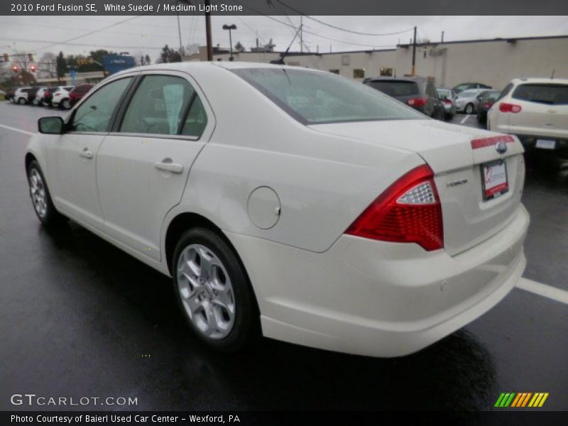 White Suede / Medium Light Stone 2010 Ford Fusion SE