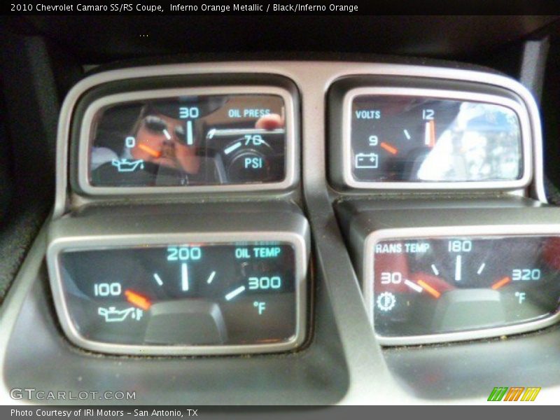 Inferno Orange Metallic / Black/Inferno Orange 2010 Chevrolet Camaro SS/RS Coupe