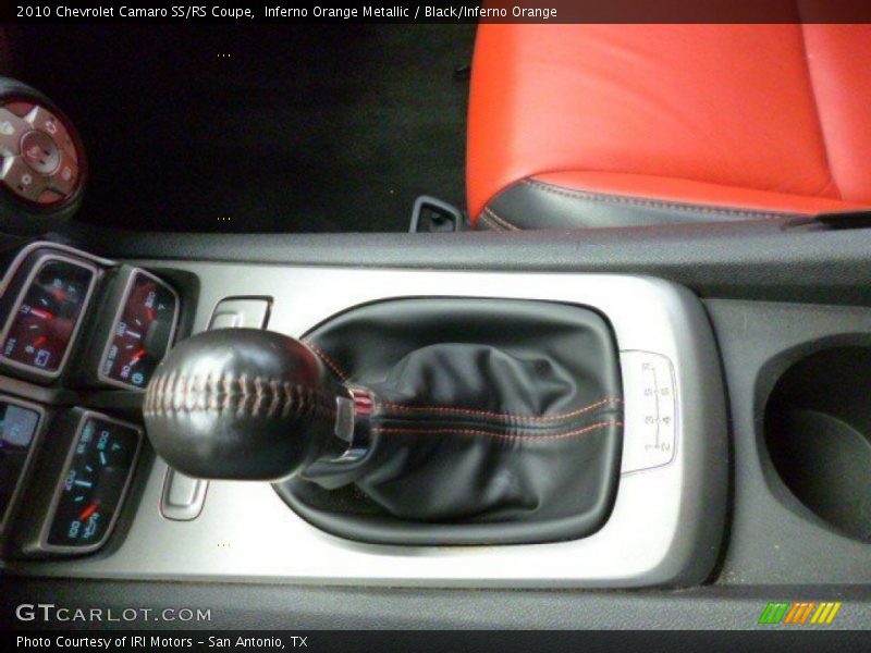 Inferno Orange Metallic / Black/Inferno Orange 2010 Chevrolet Camaro SS/RS Coupe