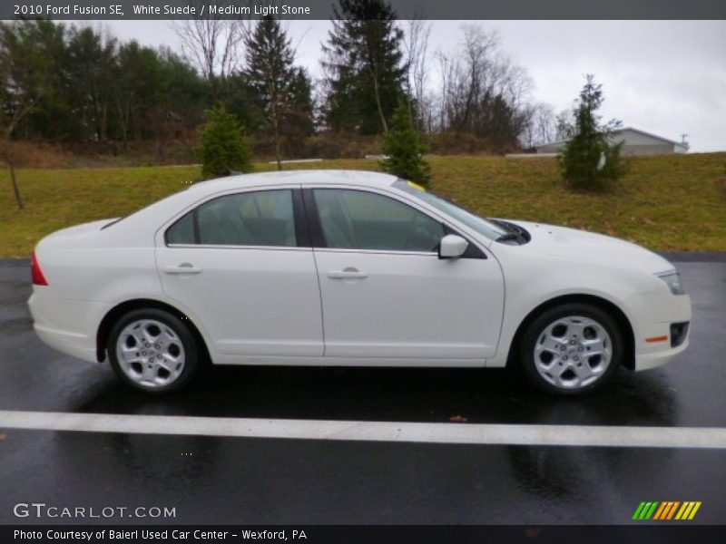 White Suede / Medium Light Stone 2010 Ford Fusion SE