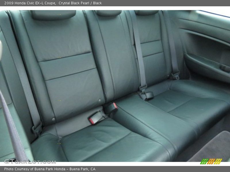 Crystal Black Pearl / Black 2009 Honda Civic EX-L Coupe