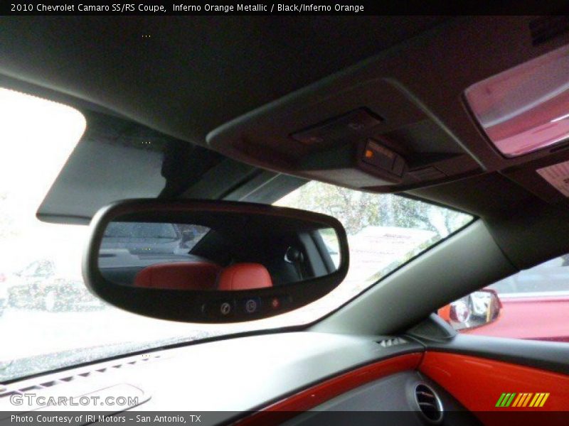 Inferno Orange Metallic / Black/Inferno Orange 2010 Chevrolet Camaro SS/RS Coupe