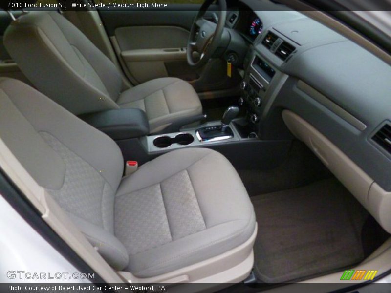White Suede / Medium Light Stone 2010 Ford Fusion SE