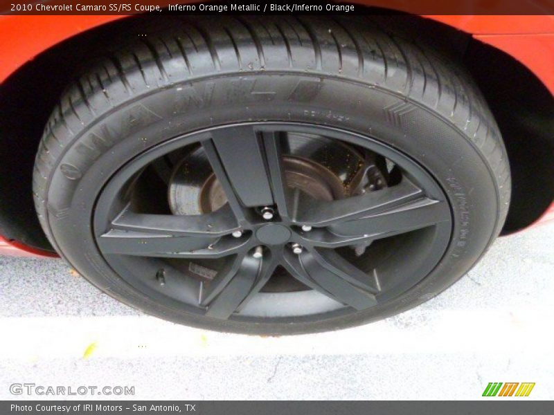 Inferno Orange Metallic / Black/Inferno Orange 2010 Chevrolet Camaro SS/RS Coupe