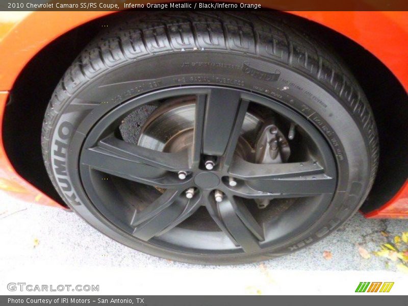 Inferno Orange Metallic / Black/Inferno Orange 2010 Chevrolet Camaro SS/RS Coupe