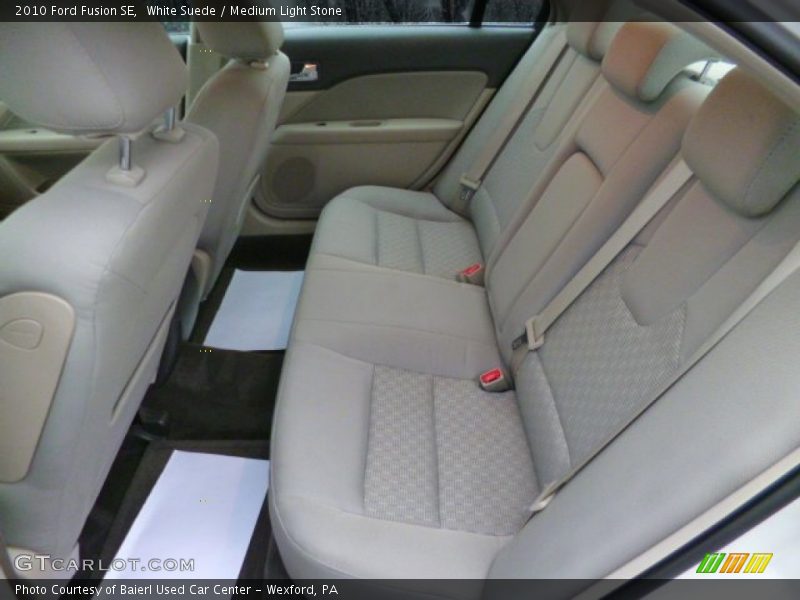 White Suede / Medium Light Stone 2010 Ford Fusion SE