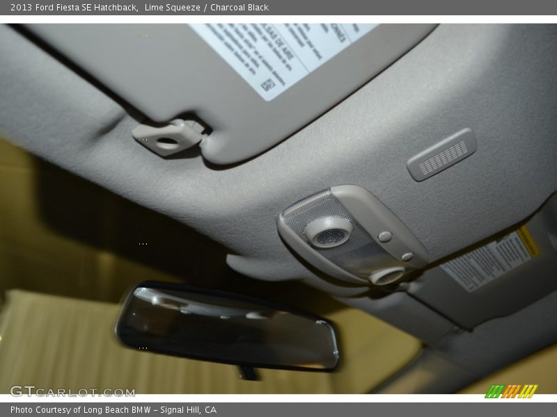 Lime Squeeze / Charcoal Black 2013 Ford Fiesta SE Hatchback