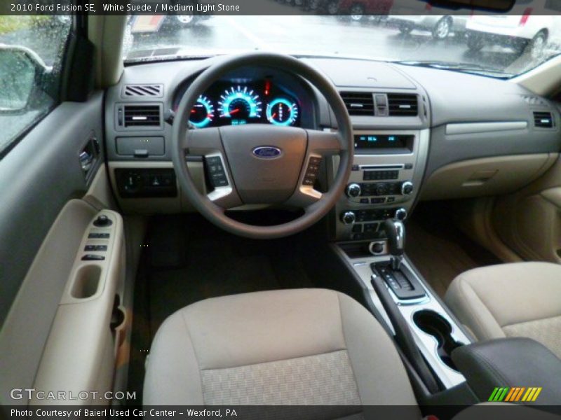 White Suede / Medium Light Stone 2010 Ford Fusion SE