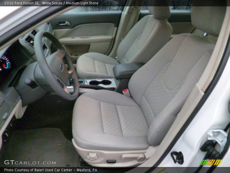 White Suede / Medium Light Stone 2010 Ford Fusion SE