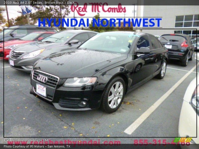 Brilliant Black / Black 2010 Audi A4 2.0T Sedan