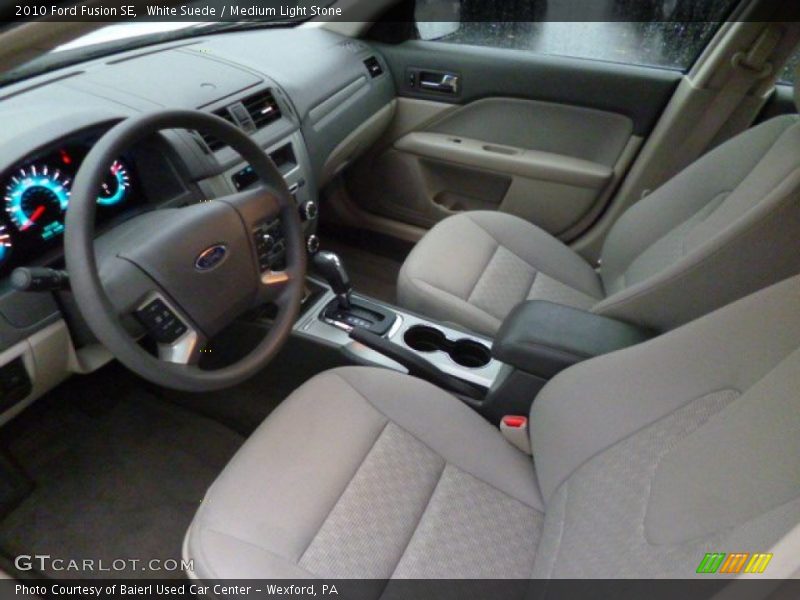 White Suede / Medium Light Stone 2010 Ford Fusion SE