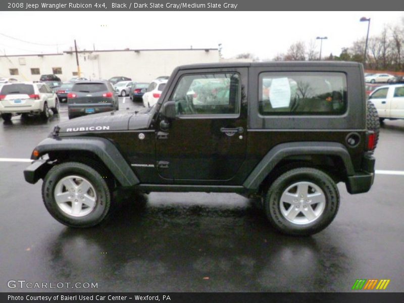 Black / Dark Slate Gray/Medium Slate Gray 2008 Jeep Wrangler Rubicon 4x4