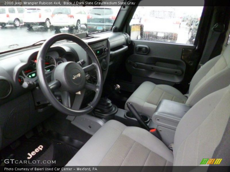 Black / Dark Slate Gray/Medium Slate Gray 2008 Jeep Wrangler Rubicon 4x4