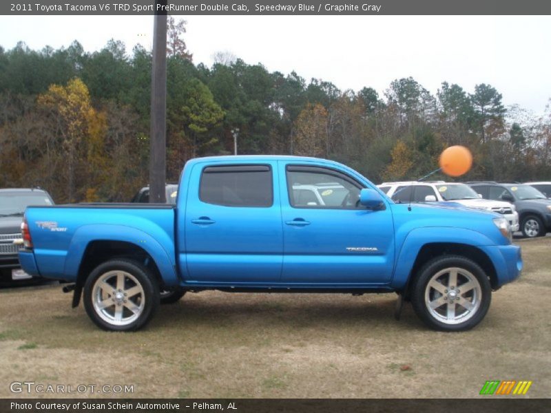 Speedway Blue / Graphite Gray 2011 Toyota Tacoma V6 TRD Sport PreRunner Double Cab