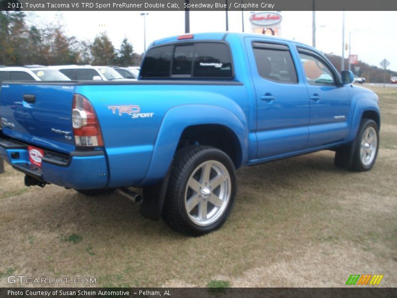 Speedway Blue / Graphite Gray 2011 Toyota Tacoma V6 TRD Sport PreRunner Double Cab