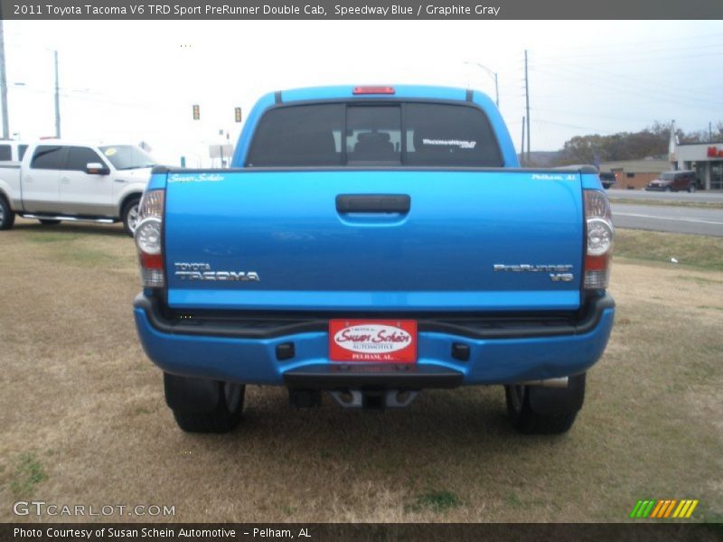 Speedway Blue / Graphite Gray 2011 Toyota Tacoma V6 TRD Sport PreRunner Double Cab