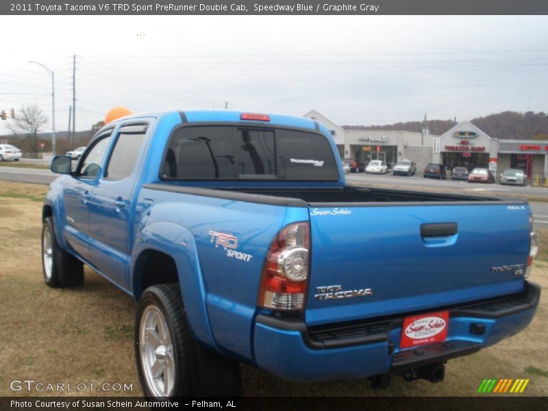 Speedway Blue / Graphite Gray 2011 Toyota Tacoma V6 TRD Sport PreRunner Double Cab